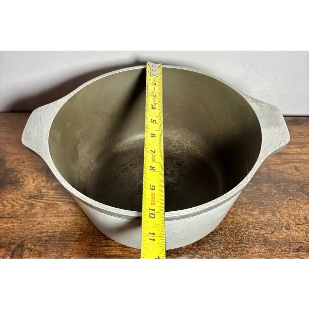 Vintage Club Classic Cookware Pressed Aluminum 5 Qt Stockpot Speckled Gray